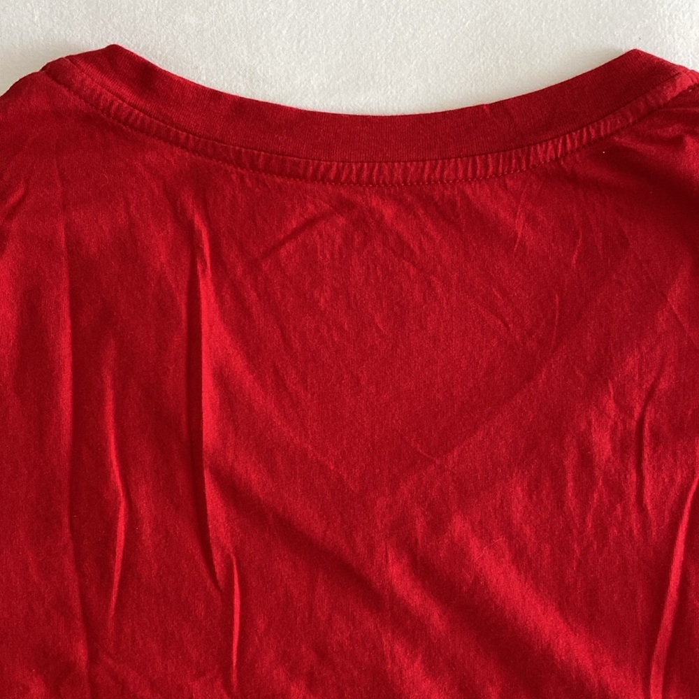 Ralph Lauren V Neck long sleeve T Shirt Like New embroidered logo size Medium - Picture 8 of 14
